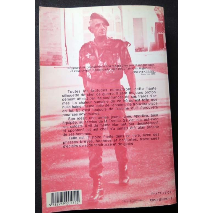 HISTOIRE MILITAIRE : Livre Pour une parcelle de gloire écrit par Bigeard aux éditions Plon