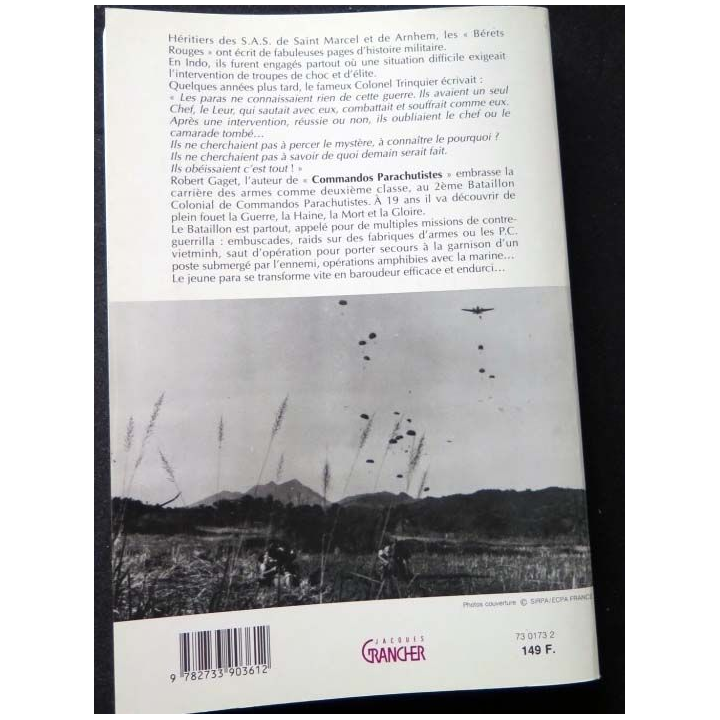HISTOIRE MILITAIRE : Livre Commandos parachutistes écrit par le Général  R. Gaget aux éditions Granchet