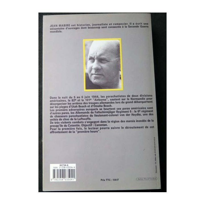 HISTOIRE MILITAIRE : Livre La nuit des paras Juin 1944 écrit par Jean Mabire