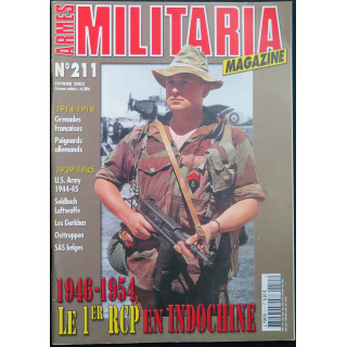MILITARIA MAGAZINE n° 211 février 2003 : " 1946 - 1954 le 1er RCP en Indochine "