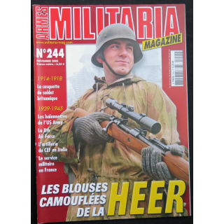MILITARIA MAGAZINE n° 244 Novembre 2005 " les blouses camouflées de la Heer "