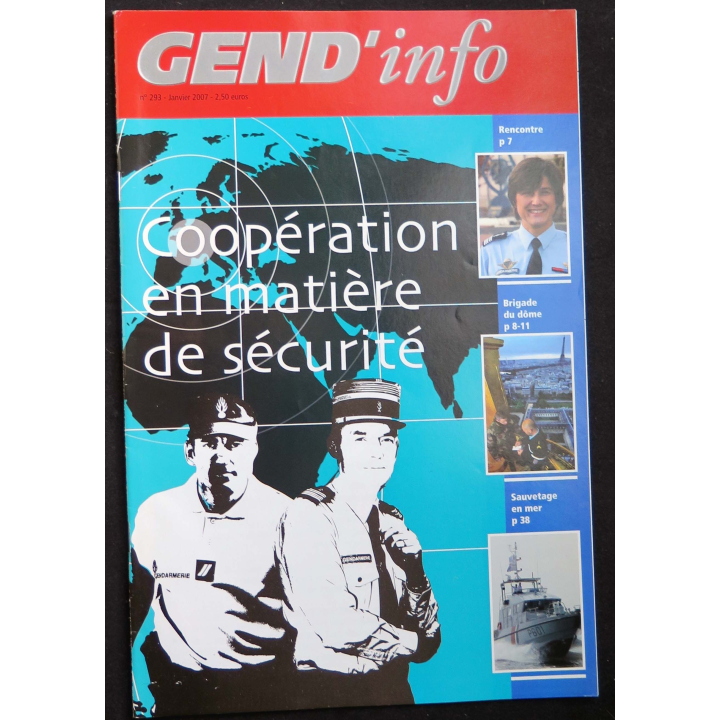 Gend Info : revue de la gendarmerie n° 293 de Janvier 2007