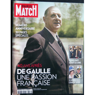 PARIS MATCH n° 3208 de Novembre 2010 : 40 ans après De Gaulle une passion française