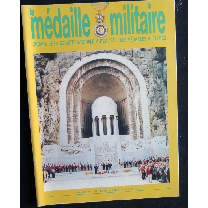 MEDAILLE MILITAIRE n° 495 de Juillet 1997