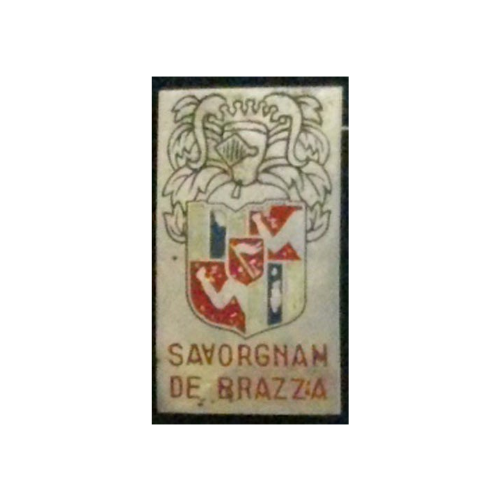 Aviso Savorgnan de Brazza fabrication artisanale peinte 