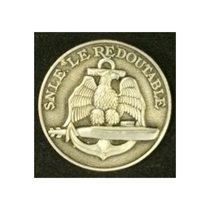 MARINE insigne lanceur d'engins Le Redoutable fabrication Boussemart