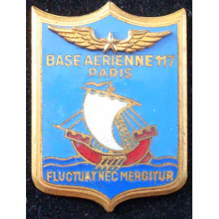 BA 117 Paris de fabrication Drago Paris en émail épingle aux extrémités coupées