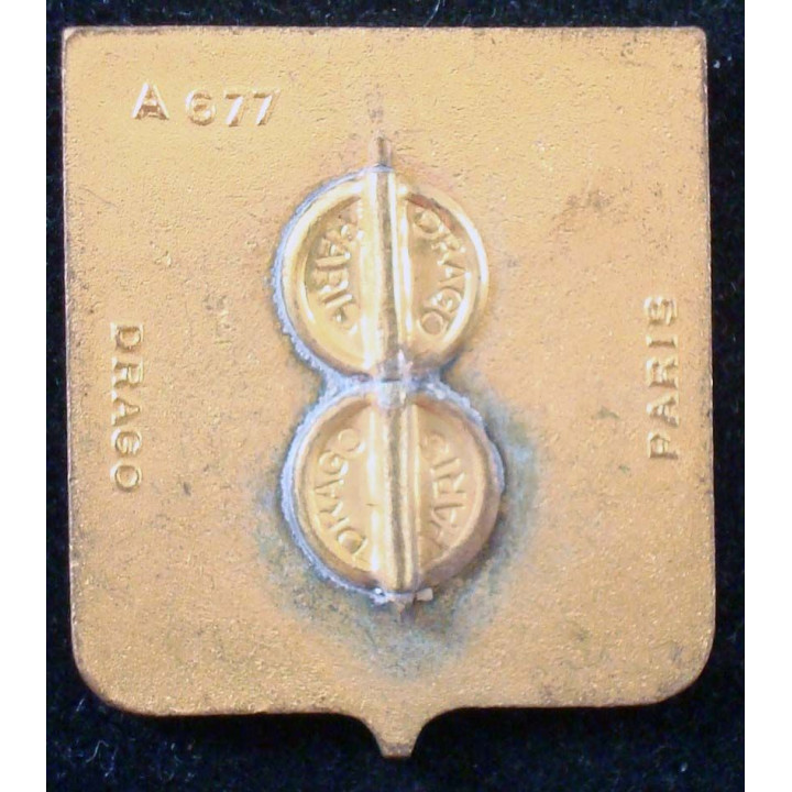 CICOA 910 de fabrication Drago G. 677 en émail épingle coupée de part et d'autre des boléros