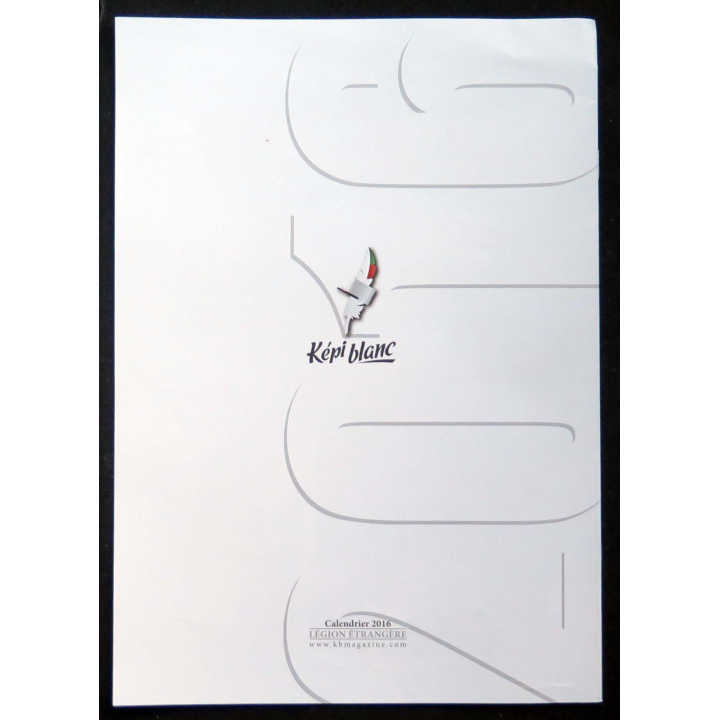Képi Blanc : calendrier 2016 du Képi Blanc