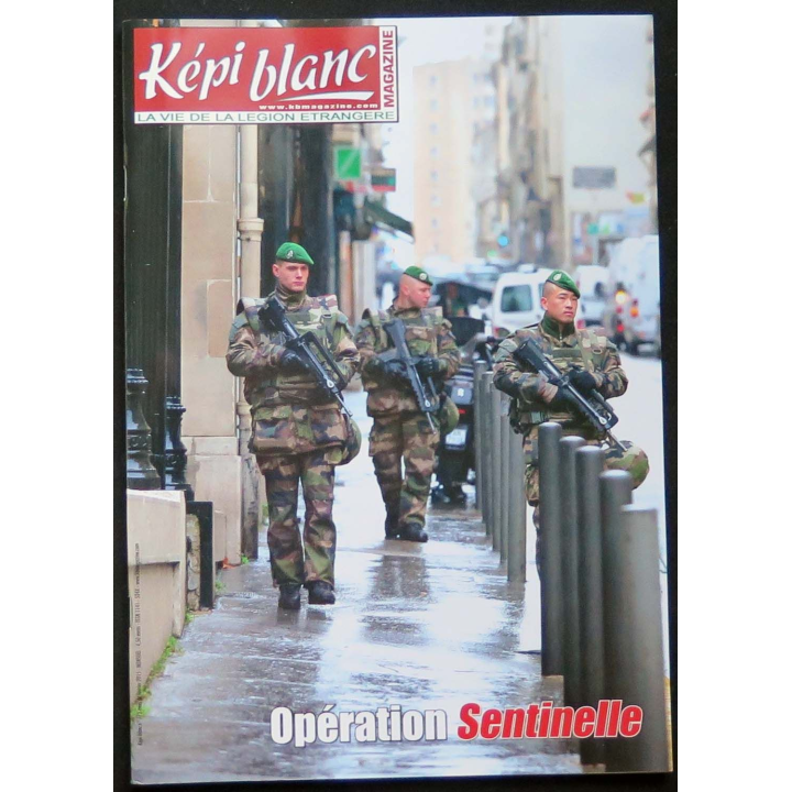 Képi Blanc : revue du Képi Blanc n° 773 de février 2015 sur Opération Sentinelle