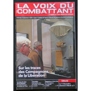 LA VOIX DU COMBATTANT n°1809 novembre 2015 sur les traces des compagnons de la libération