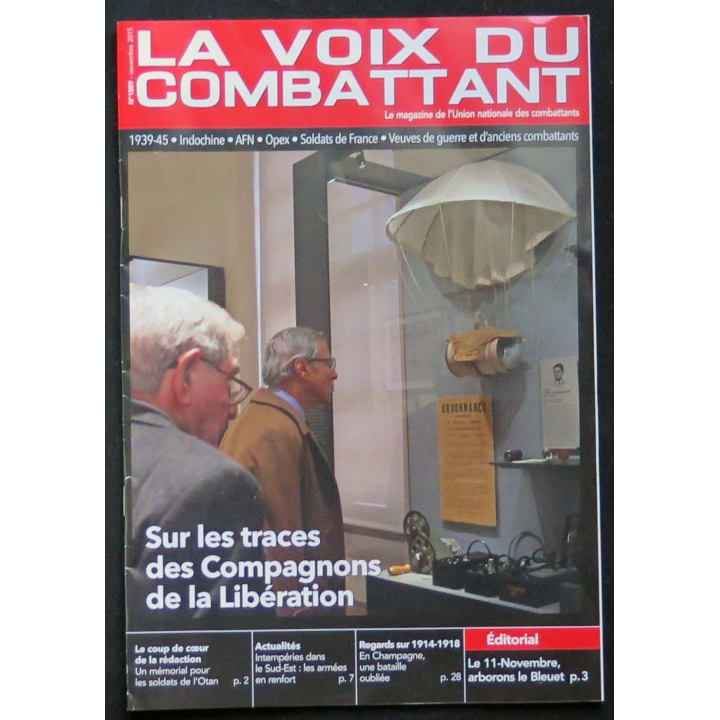 LA VOIX DU COMBATTANT n°1809 novembre 2015 sur les traces des compagnons de la libération