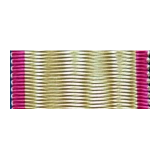TCHAD : ruban de la Croix du mérite militaire tchadien de longueur 14 cm et de largeur 3,5 cm