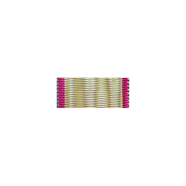 TCHAD : ruban de la Croix du mérite militaire tchadien de longueur 14 cm et de largeur 3,5 cm