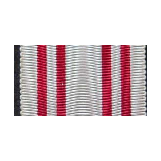 AUTRICHE : ruban de la médaille de la croix rouge autrichienne de longueur 14 cm et de largeur 2,7 cm