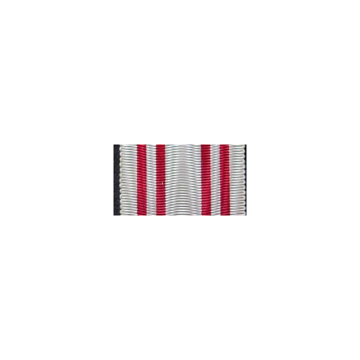 AUTRICHE : ruban de la médaille de la croix rouge autrichienne de longueur 14 cm et de largeur 2,7 cm