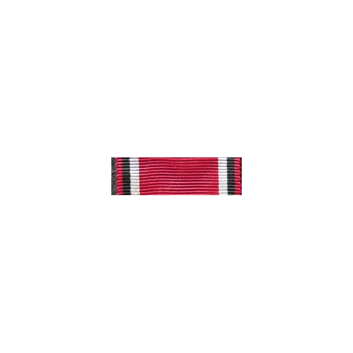 ALLEMAGNE : Ce ruban de la médaille de la Croix rouge a une longueur de 14 cm et une largeur de 2,9  cm