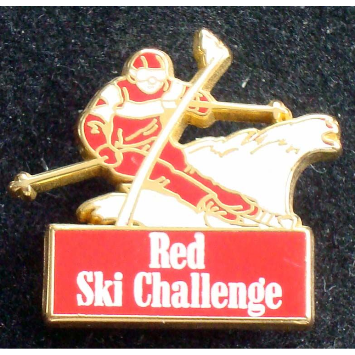 Pin's sportif : pin's Red Ski Challenge