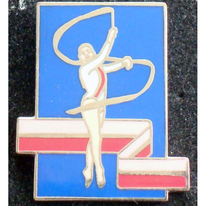 Pin's sportif : pin's de gymnastique rythmique de fabrication CITIME