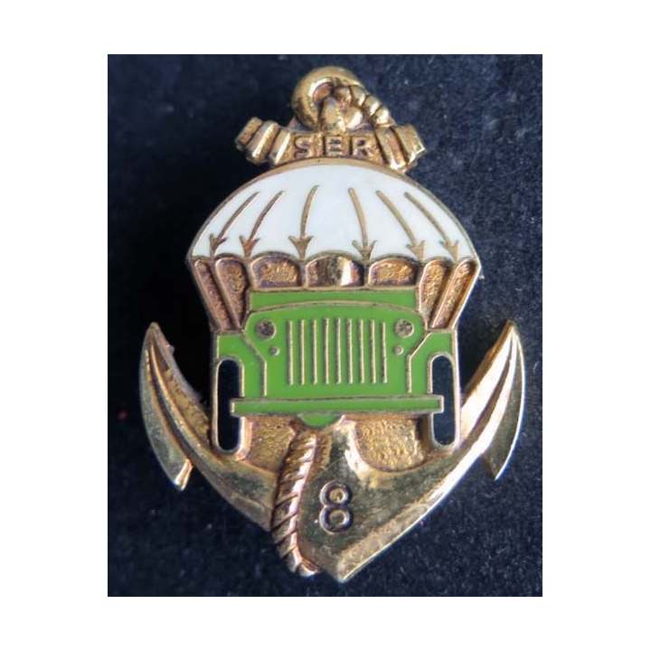 8° RPIMA : insigne métallique de la section d'éclairage et de reconnaissance SER