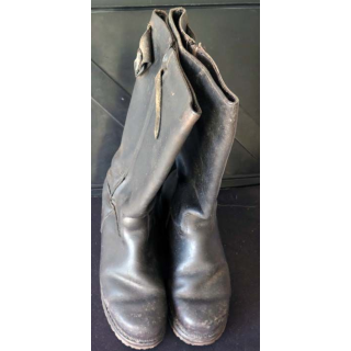 POMPIERS : paire de bottes de pompiers en cuir de taille 42