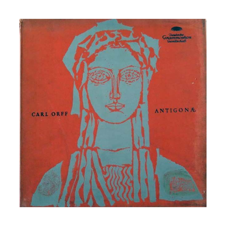 DISQUE 33T : Coffret de 3 disques vinyles 33 tours Carl Orff Antigonae