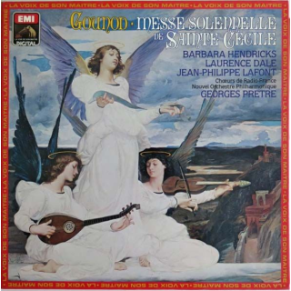 Disque vinyle 33 tours de Gounod messe solennelle de Sainte Cécile avec Barbara Hendricks
