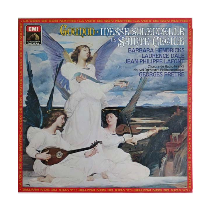 Disque vinyle 33 tours de Gounod messe solennelle de Sainte Cécile avec Barbara Hendricks