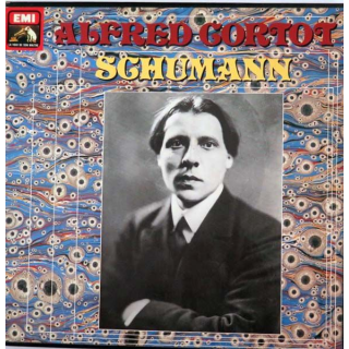 DISQUE 33T : coffret de 3 disques vinyles 33 tours de Schumann par Alfred Cortot
