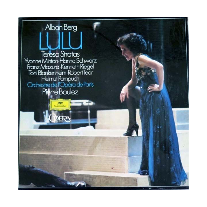 DISQUE 33T : Coffret de 4 disques vinyles 33 tours Lulu de Alban Berg