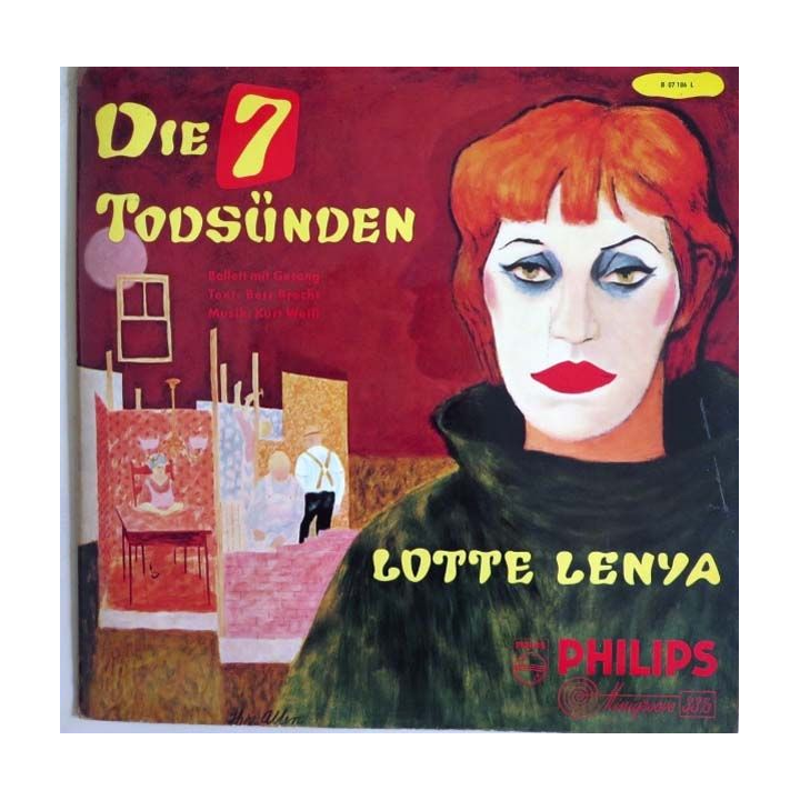 DISQUE 33T : Disque vinyle 33 tours de Die 7 Todsünden de Lotte Lenya 