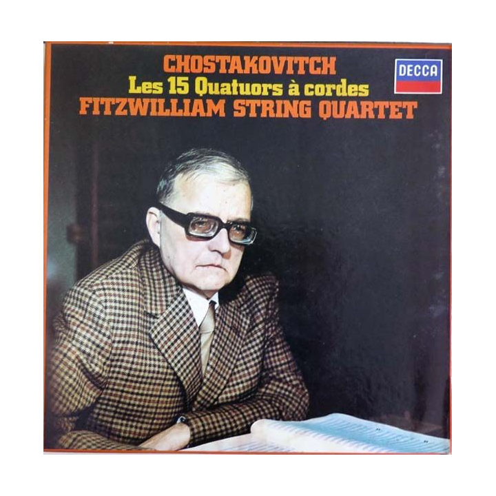 DISQUE 33T : Coffret de 7 disques vinyles 33 tours Les 15 quatuors à cordes de Chostakovitch
