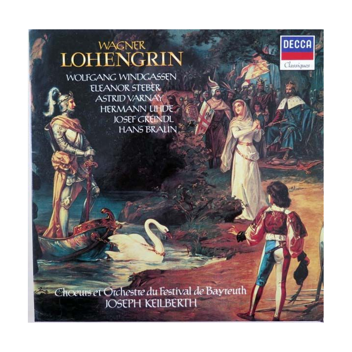 DISQUE 33T : Coffret de 5 disques vinyles 33 tours Lohengrin de Wagner direction Joseph Keilberth