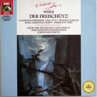 DISQUE 33T : Coffret de 2 disques vinyles 33 tours Der Freischütz de Weber direction Joseph Keilberth