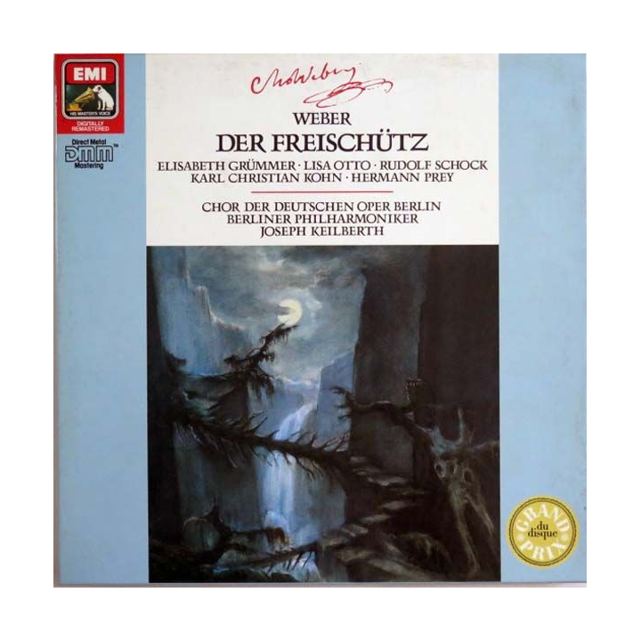 DISQUE 33T : Coffret de 2 disques vinyles 33 tours Der Freischütz de Weber direction Joseph Keilberth