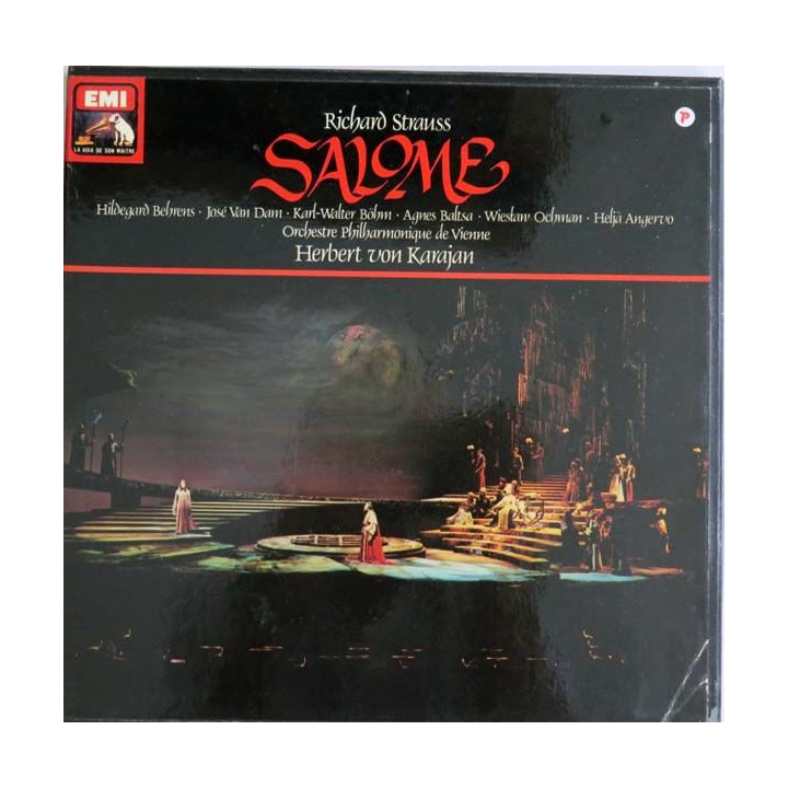DISQUE 33T : Coffret de 2 disques vinyles 33 tours Salome de Richard Strauss direction Herbert Von Karajan