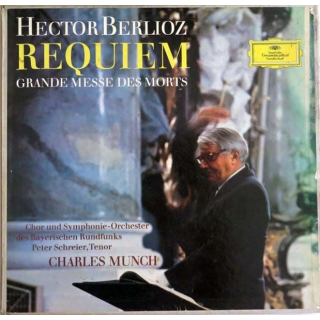 DISQUE 33T : Coffret de 2 disques vinyles 33 tours Requiem de Hector Berlioz direction Charles Munch
