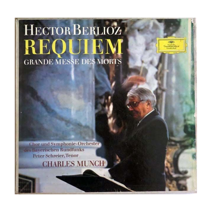 DISQUE 33T : Coffret de 2 disques vinyles 33 tours Requiem de Hector Berlioz direction Charles Munch