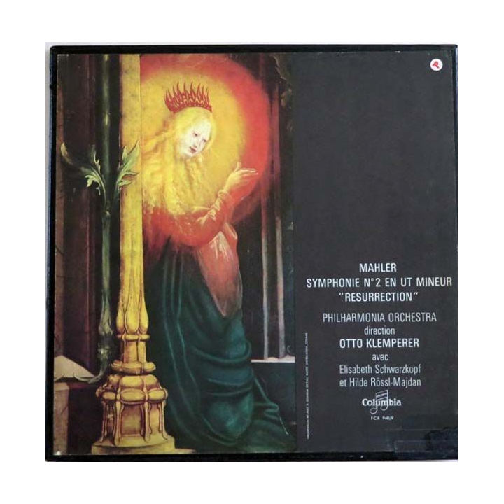 Symphonie n° 2 en Ut mineur "Résurrection" de mahler direction Otto Klemperer édité par Columbia