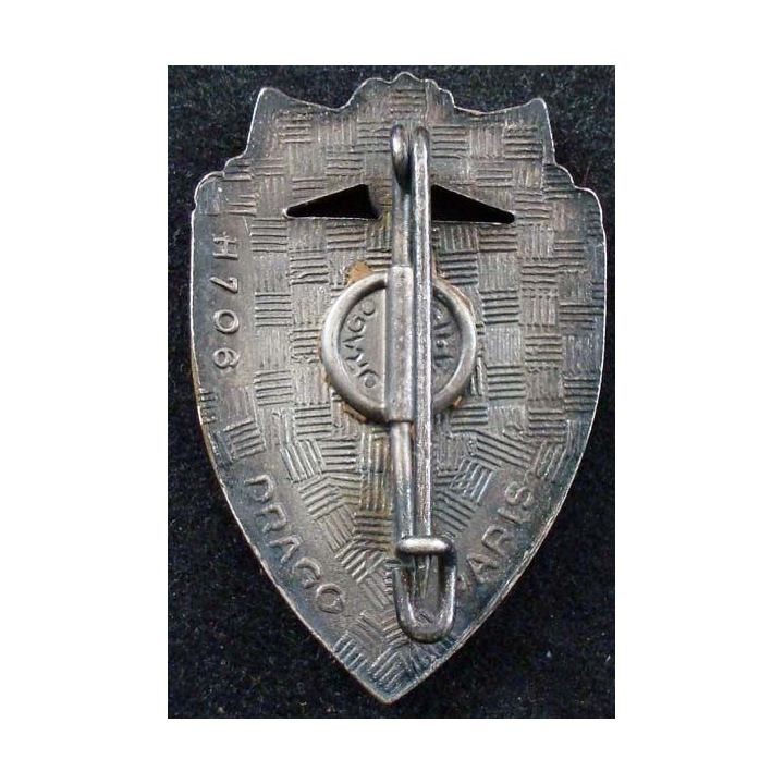 25° RA : insigne métallique du 25° régiment d'artillerie de fabrication DragoH.706