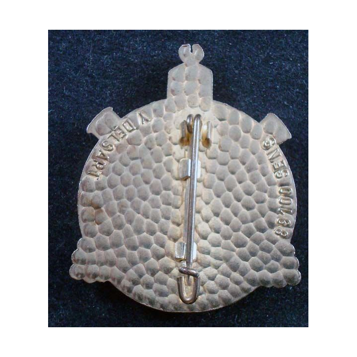 68° RA : insigne métallique du 68° régiment d'artillerie de fabrication Drago H. 197 en émail