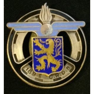 189° CRDB : 189° COMPAGNIE DE RÉPARATION DIVISIONNAIRE BLINDÉE