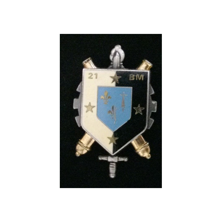 insigne métallique du 21° bataillon du matériel Delsart G. 3240 21° BM