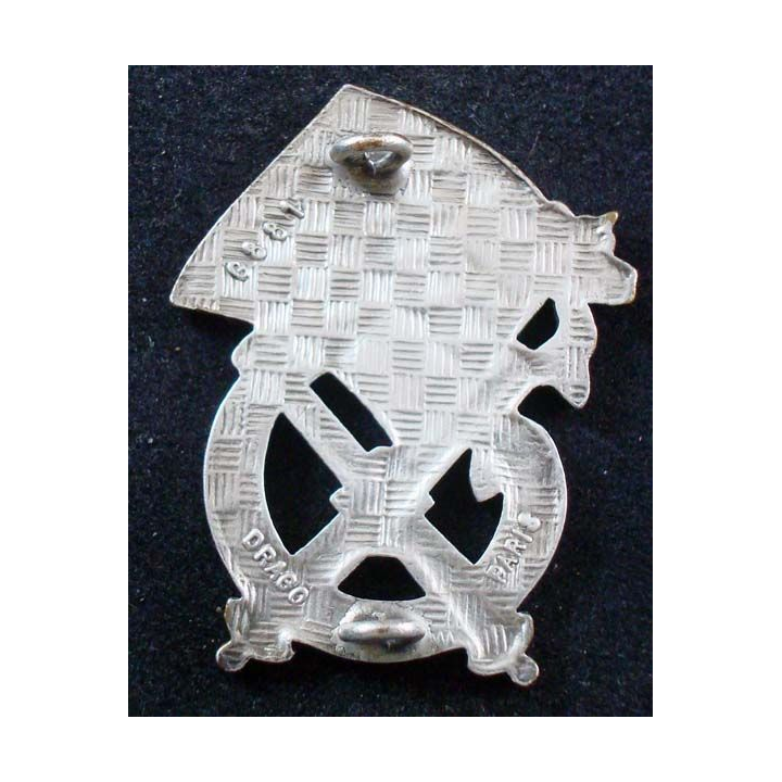1° RA : insigne métallique du 1° régiment d'artillerie de fabrication Drago G. 881