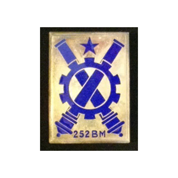 252° BM : 252°bataillon du matériel en émail Drago G. 950