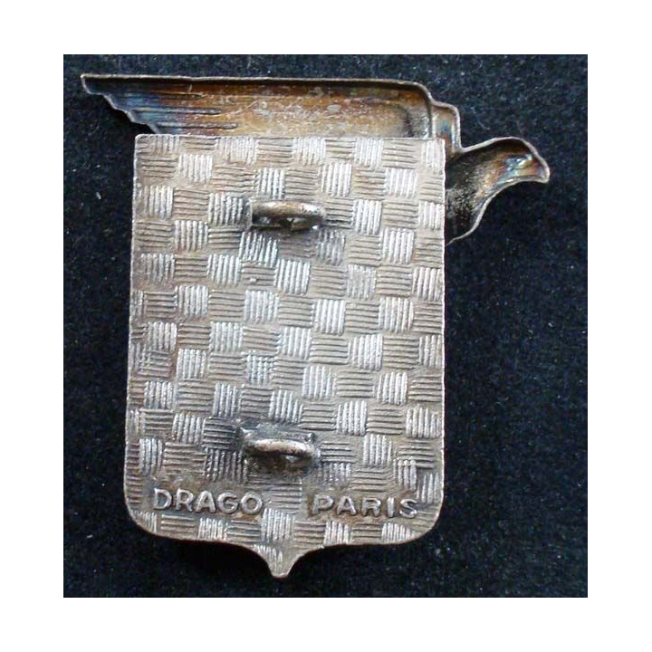 17° RA : insigne métallique du 17° régiment d'artillerie de fabrication Drago en émail