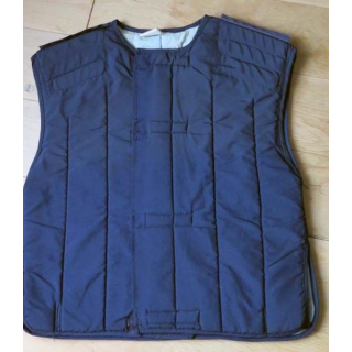 MILITARIA : sous veste matelassée de police à scratch de taille S