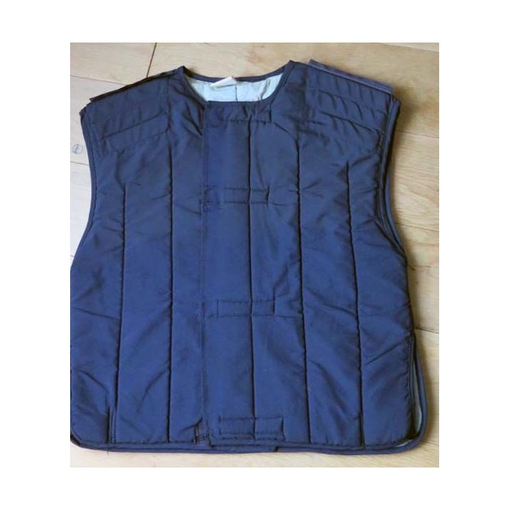 MILITARIA : sous veste matelassée de police à scratch de taille S