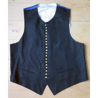 MILITARIA : Gilet d'arme de tenue de sortie d'officier du corps des Experts  avec 19 boutons réglementaires