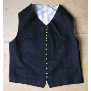 MILITARIA : Gilet d'arme de tenue de sortie d'officier des écoles  avec 14 boutons réglementaires